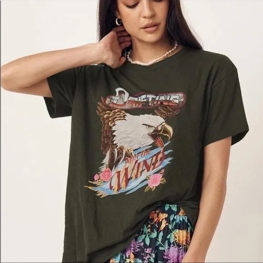 Spell Wind Drifter Biker Tee Charcoal NWT!